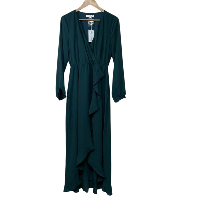 Brand New - Chancery Halo Wrap Maxi Dress in Emerald - Sized 14