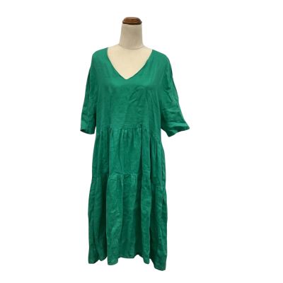 Amyic Womens  Size XS Casual linen Dress Teal 