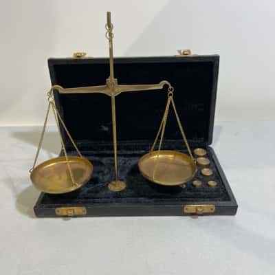 Traveller’s Brass Scale Weight set 
