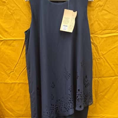 Liz Jordan Womens Dress Size 16 Navy Blue 