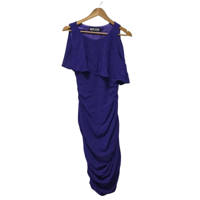 Nicola Finetti Womens  Size 8 Cocktail Dress / Formal Dress / Midi Dress / Sleeveless Dress  Purple 