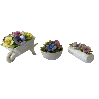 Royal Doulton English Bone China Flower Bouquet in Miniature