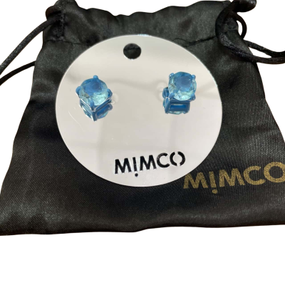 Mimco Womens Earrings Stud Blue 