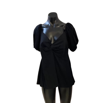 YOU+ALL  Womens  Size 16 Short Sleeve Shirt Black  