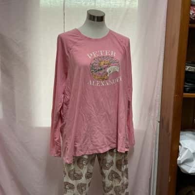 Peter Alexander Womens  Size 20 Pyjamas Pink  / White 