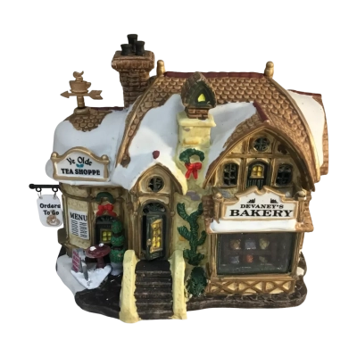  Ye Olde Tea Shoppe Figurine Approx 20 x 15cm
