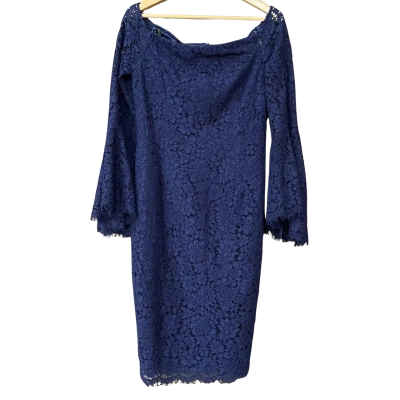 BNWT Bardot Womens Size 12 Navy Blue Lace Dress
