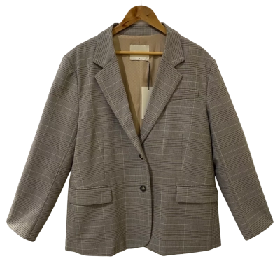 Unison Womens Size 16 Brown/Pattern Blazer 