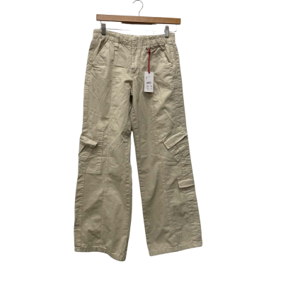BDG By Urban Outfitters Y2K Cargo  Unisex  Size S Relaxed Fit Pants Cream 