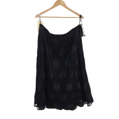  Luisa Ceroano Womens  Size 16 Midi Skirt Black  