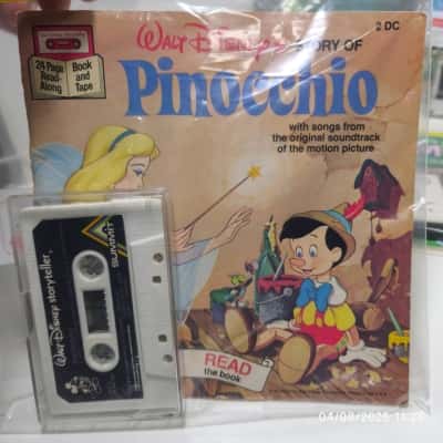 Vintage Disney 4pcs Readalong Cassette Tapes and Books Bundle 