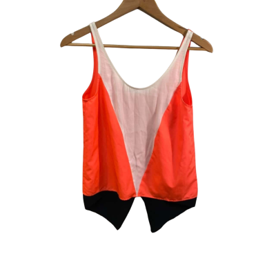 Sass & Bide Womens  Size 6 Singlet Top Pink  / White 