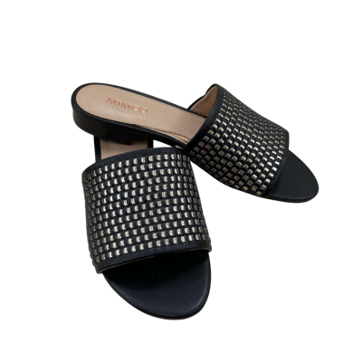Women’s Mimco Venus Slides Size 38 Black/Gold 
