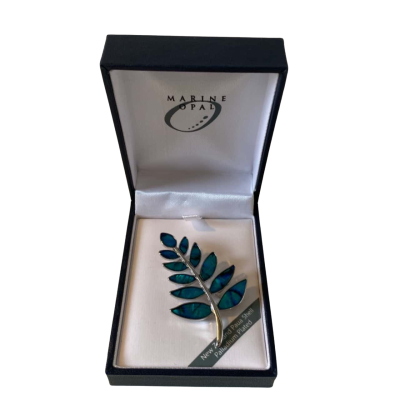  Women's ‘Marine Opal’  Brooch Blue / Silver 
