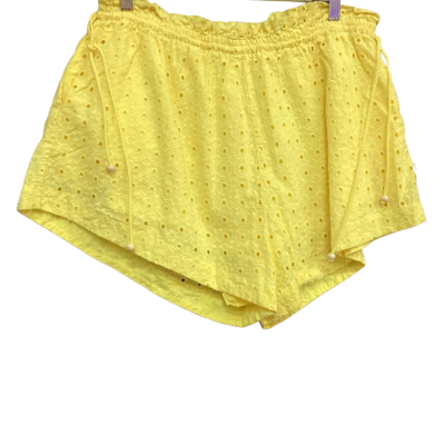 Mon Renn  Size 16 Anglaise Shorts with Pockets Yellow 