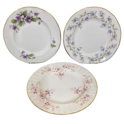 Duchess Bone China Plates x3