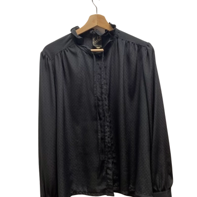 Forbat Womens  Size 10 Black  Blouse