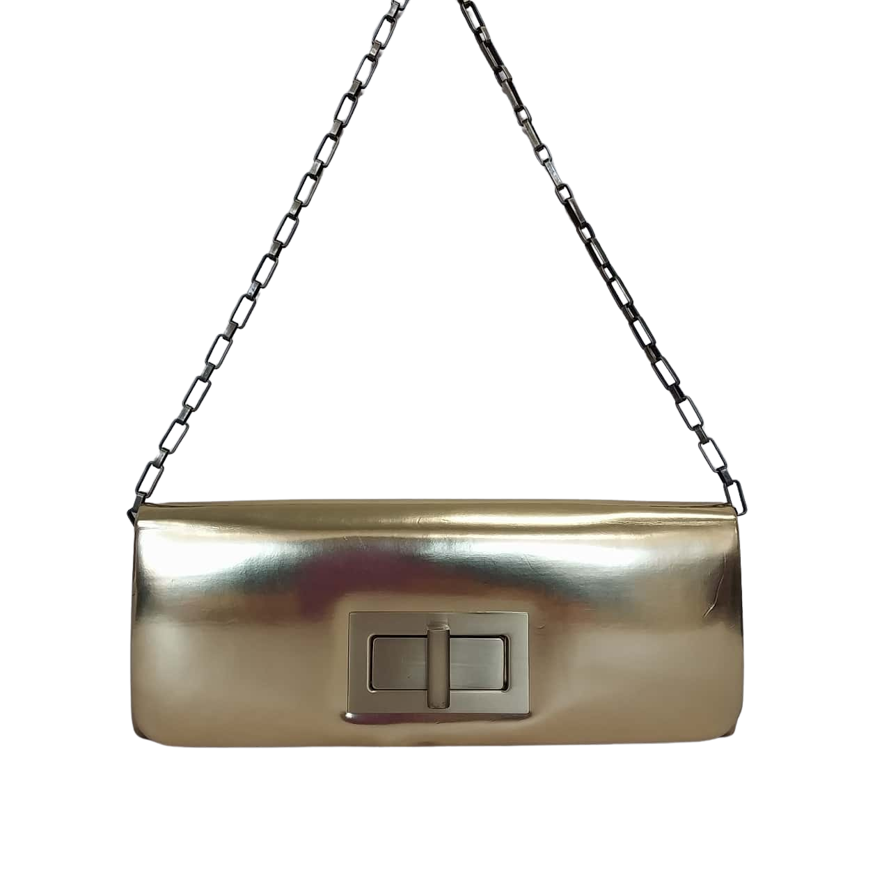 Olga Berg ladies evening Handbag, Gold with trap. (s)
