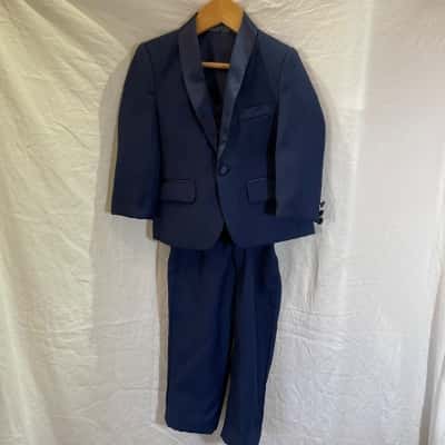 SUIT LAB Kids  Size 2 Suit Navy Blue 