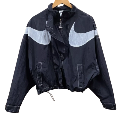 Nike Black/White Cropped Windbreaker Size S