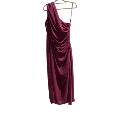  I Moda Womens  Size 12 Formal Maxi Dress Purple Off One Shoulder (Bare) RRP $279