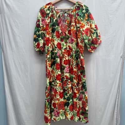 LIBERTY ROSE Floral Long Sleeve Dress Size L 