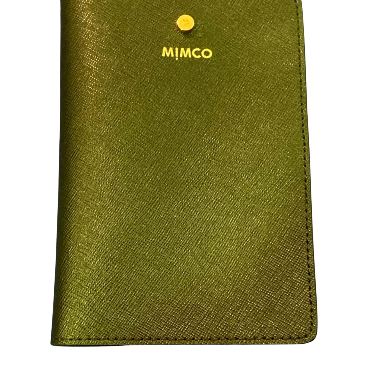 Mimco Unisex Passport Holder Black / Gold (s)