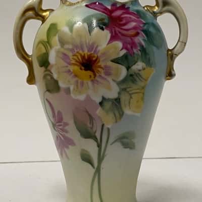 Small floral vase with handles