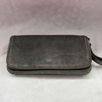 Sachi Moss Green Suede Women’s Wristlet