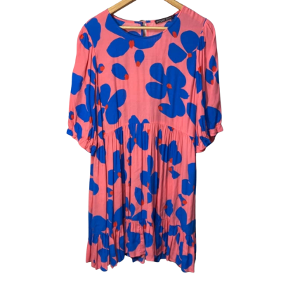 Mister Zimi Size 14 Pink/Floral Dress