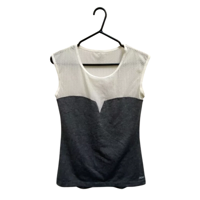 Lorna Jane Womens  Size M Sleeveless Top / Sports Top Grey / White 