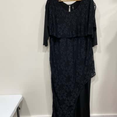 Taking Shape Womens  Size 18 Short Sleeve Jumpsuit Black  
