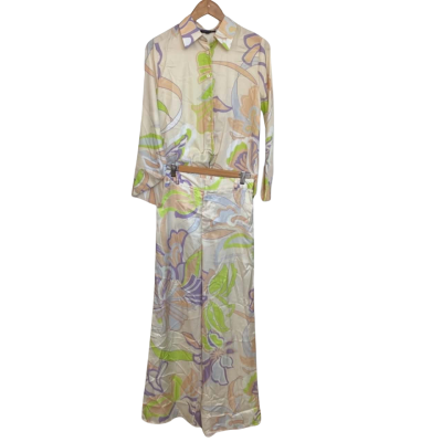 Indefeir Women’s Size M Pyjama/Loungewear Shirt and Pants Multicoloured / Pattern 