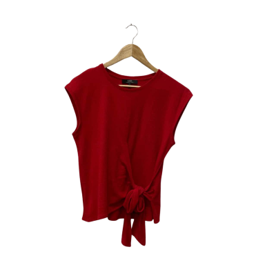 Saba Womens  Size S Blouse Red 