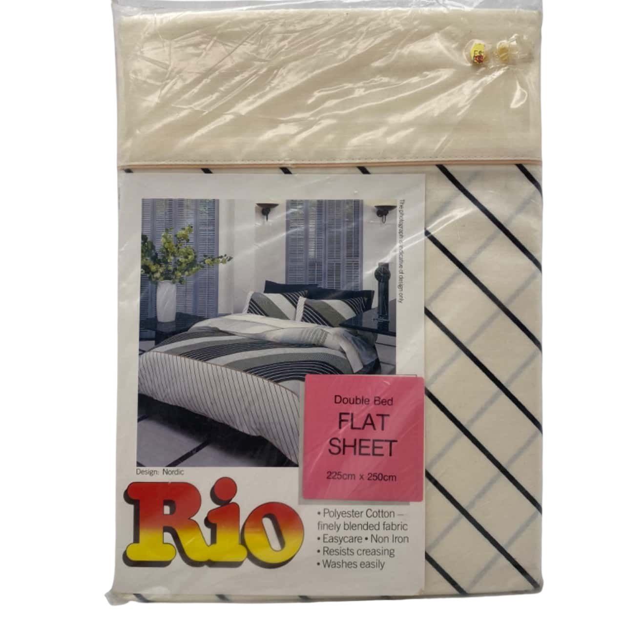 NWOT Rio Vintage Double Bed Flat Sheet (225x250cm)