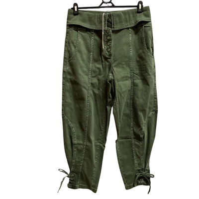  Womens  Size 8 Straight Leg Pants Green 