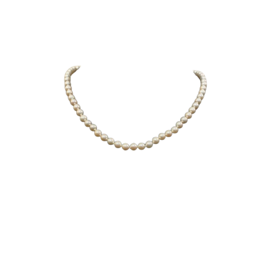 Pearl Necklace Silver Clasp (835)