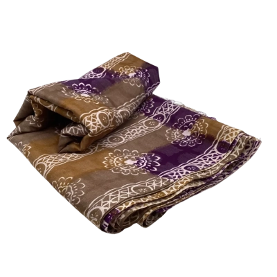 Batik Look Thin Fabric Brown & Purple 110 x 340 cm     FAB1