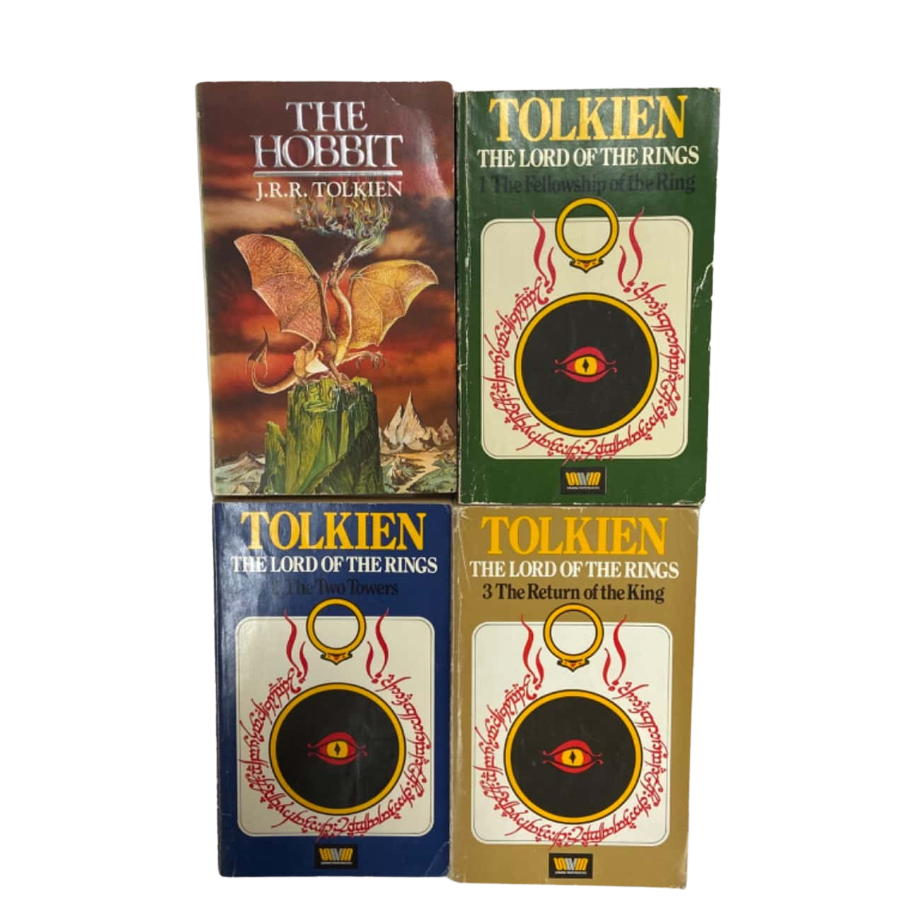 J R R Tolkien Collection Lord of the Rings Trilogy 3rd Edition 1979 PLUS The Hobbit (s)