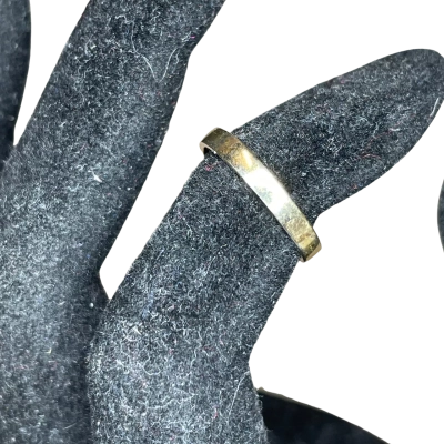 Ania Haie Womens Ring Size H/3.5/46 Silver/Yellow Plated