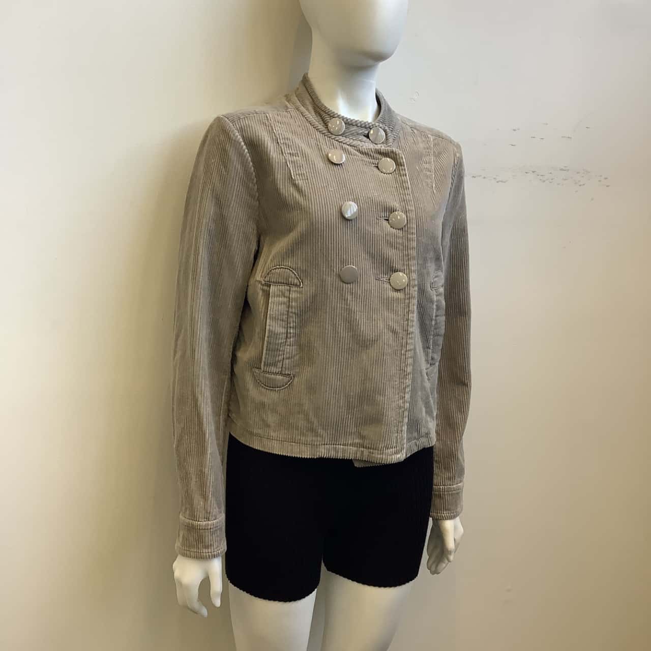 Witchery Womens Size 12 Corduroy Jacket Taupe