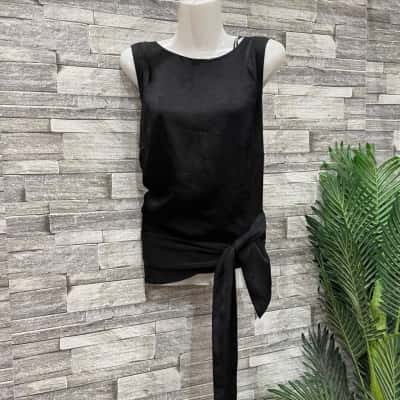 Brave + True Womens  Size 16 / L Short Sleeve Top Black  