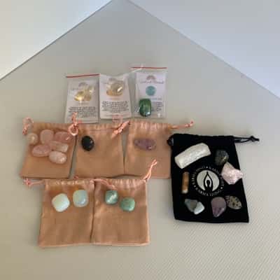 Crystal Starter Kit - 8 Sets total - 15 different crystals