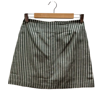Nude Lucy Womens  Size S Green  Striped Skirt