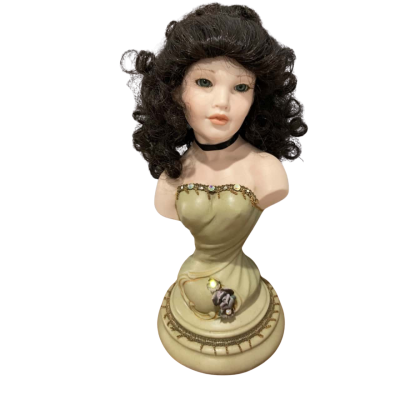 Vintage P.D.Galore Claire 1994 Porcelain Bust Doll
