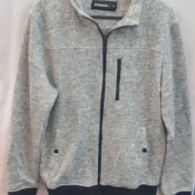 Connor Mens  Size L Fleece / Front Zipper Grey 