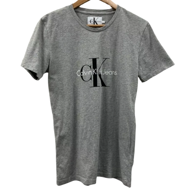 Calvin Klein Jeans Mens Size L Short Sleeve T-shirt Grey 