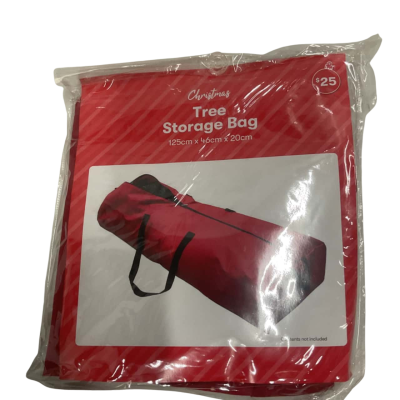 Christmas Tree Red Storage Bag