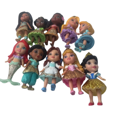 10 Disney princess mini dolls