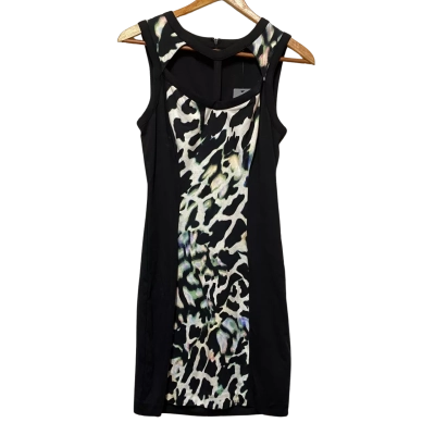 Guess Womens  Size M Casual Dress Animal print / Black  